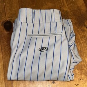 Rawlings Pinstripe Game Used Baseball Pants Made In USA Mark Of‎ A Pro Size 36
